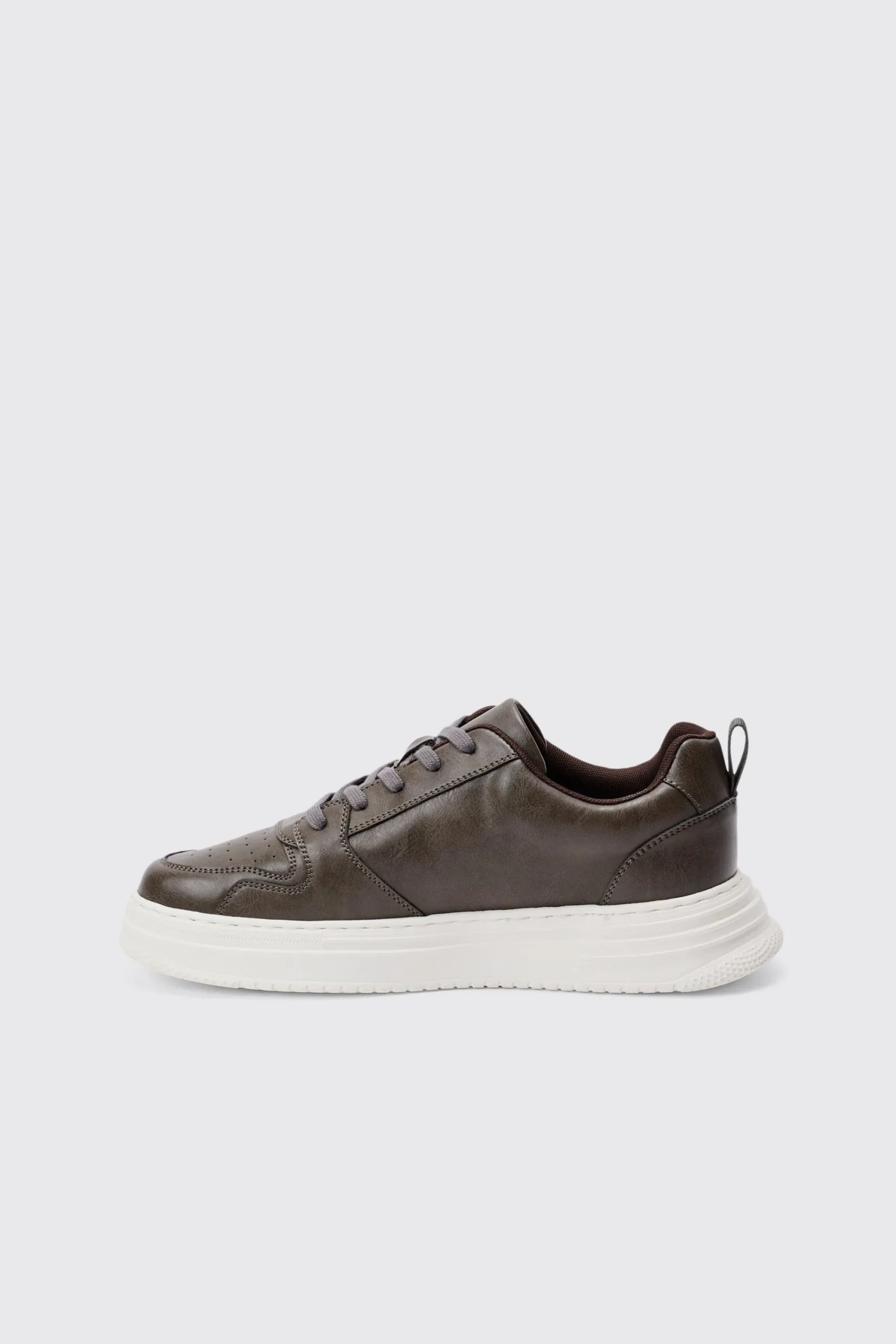 boohooMAN Man PU Chunky Sole Trainer In | UK| Trainers & Hi-Tops