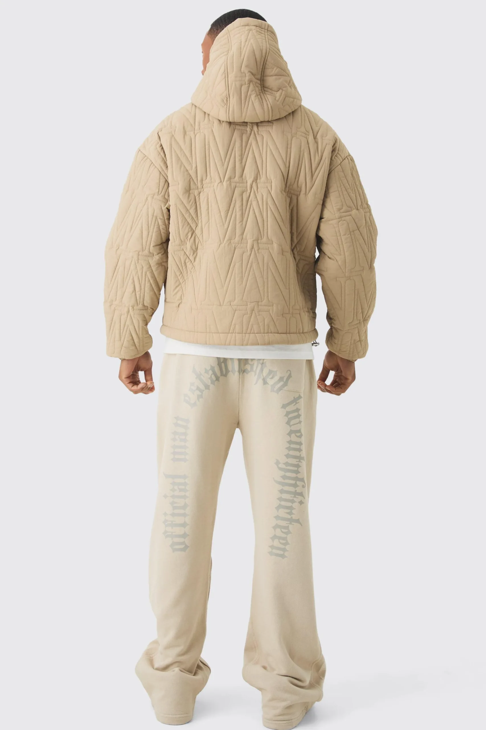 boohooMAN Man Quilted Hooded Puffer Coat In | UK| Coats & Jackets