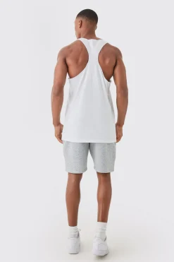 Man Racer Back Basic Vest | UK^boohooMAN