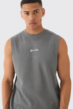 Man Regular Fit Waffle Tank And Cargo Shorts Set | UK^boohooMAN Clearance