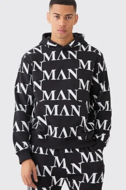 boohooMAN Man Roman All Over Print Hooded Tracksuit | UK| Tracksuits