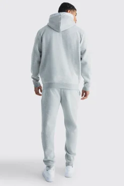 boohooMAN Man Roman Hooded Rib Tracksuit | UK| Tracksuits