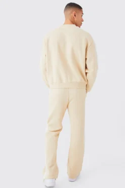 boohooMAN Man Rose Print Gusset Sweatshirt Tracksuit | UK| Tracksuits