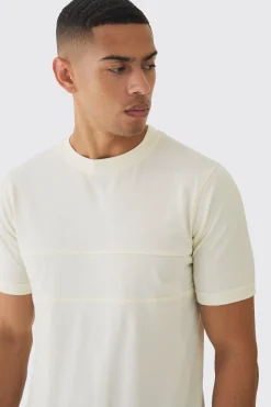 Man Script Slim Colour Block T-shirt | UK^boohooMAN Discount