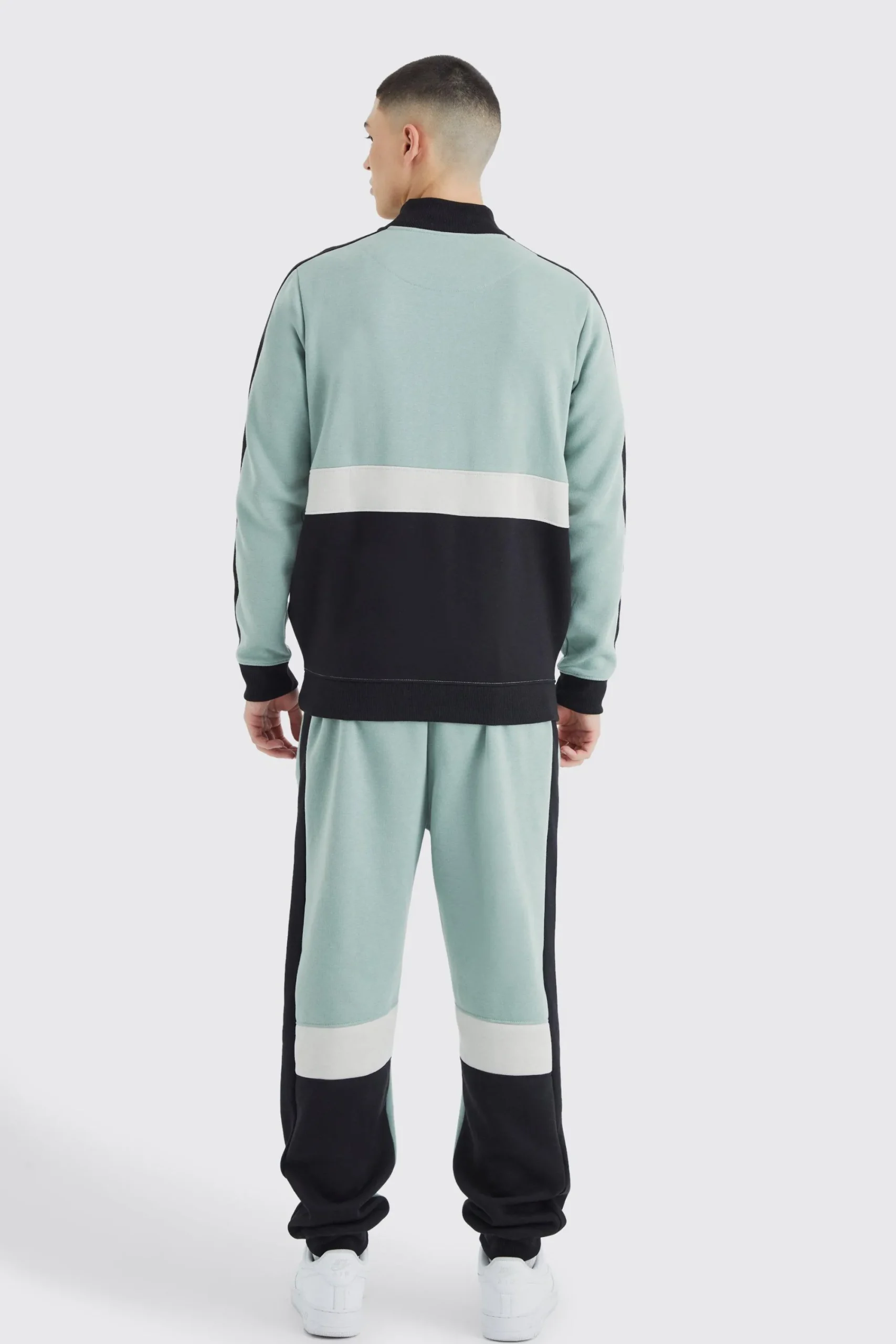 boohooMAN Man Side Panel 1/4 Zip Funnel Neck Sweatshirt | UK| Hoodies & Sweatshirts