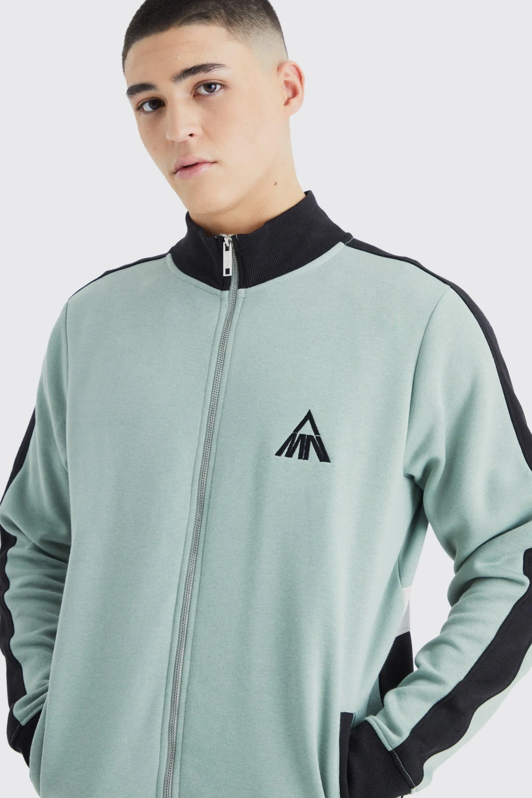 boohooMAN Man Side Panel 1/4 Zip Funnel Neck Sweatshirt | UK| Hoodies & Sweatshirts