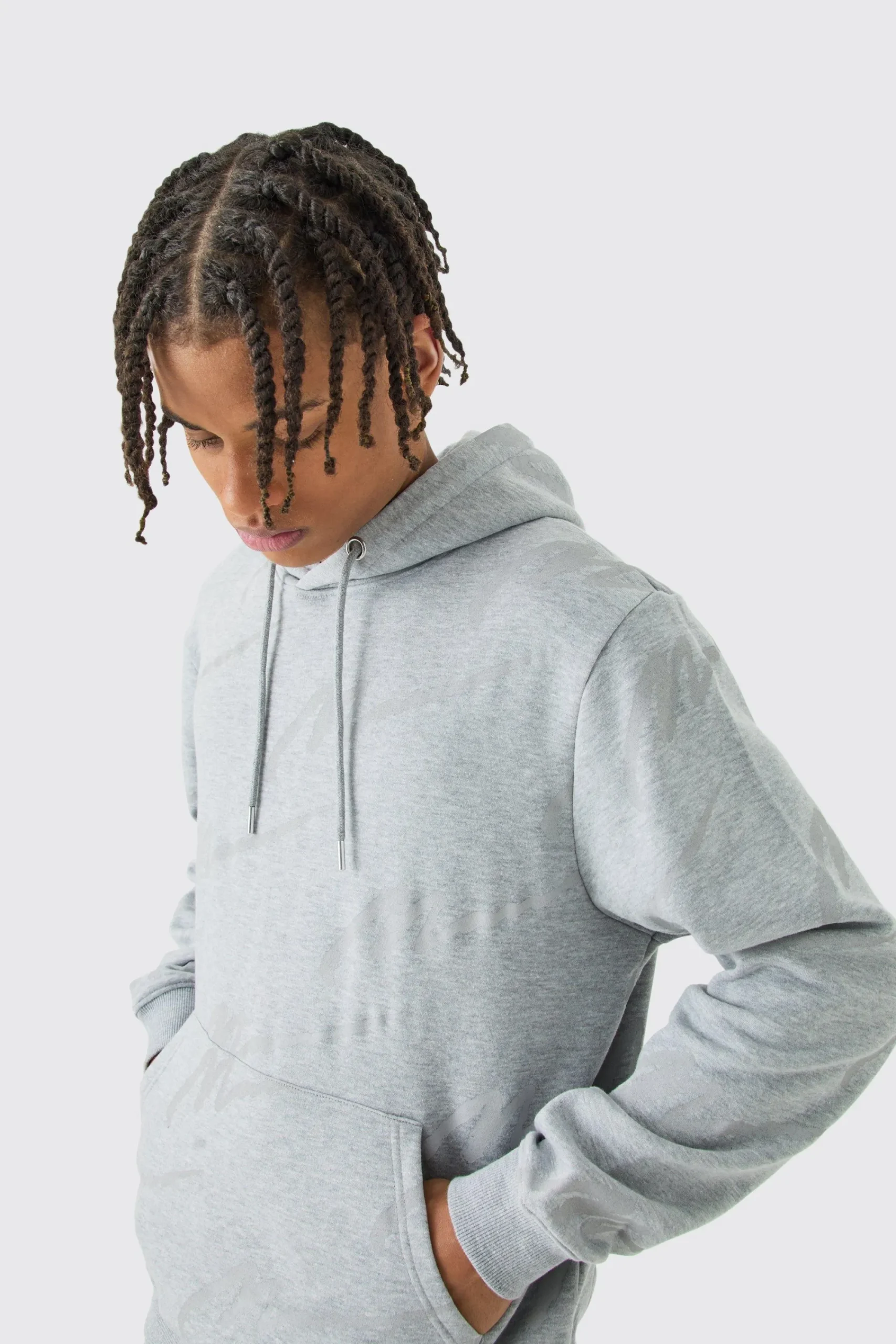 boohooMAN Man Signature All Over Print Hoodie | UK| Hoodies & Sweatshirts