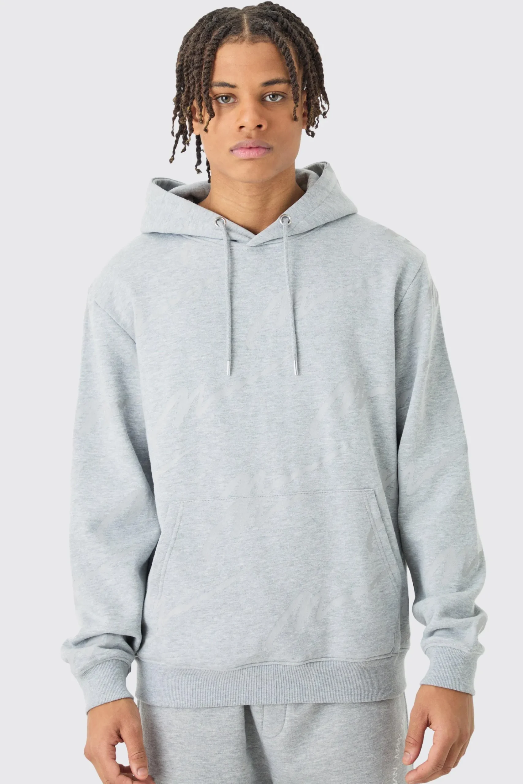 boohooMAN Man Signature All Over Print Hoodie | UK| Hoodies & Sweatshirts