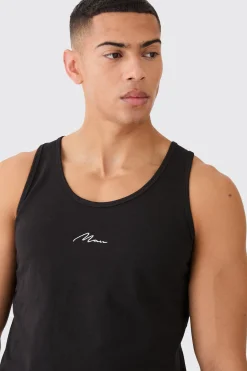 Man Signature Basic Vest | UK^boohooMAN Clearance