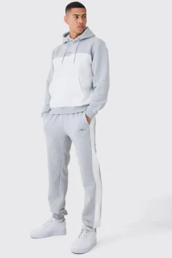 boohooMAN Man Signature Colour Block Hooded Tracksuit | UK| Tracksuits