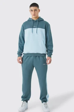 boohooMAN Man Signature Colour Block Hooded Tracksuit | UK| Tracksuits