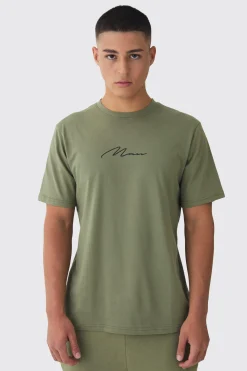 Man Signature Crew Neck Basic T-shirt | UK^boohooMAN Sale