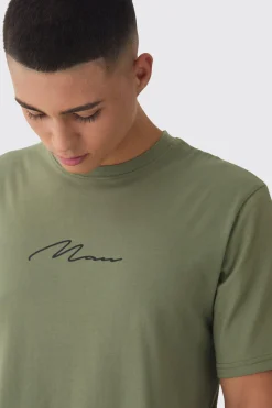 Man Signature Crew Neck Basic T-shirt | UK^boohooMAN Sale