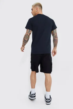 Man Signature Embroidered T-shirt | UK^boohooMAN Sale