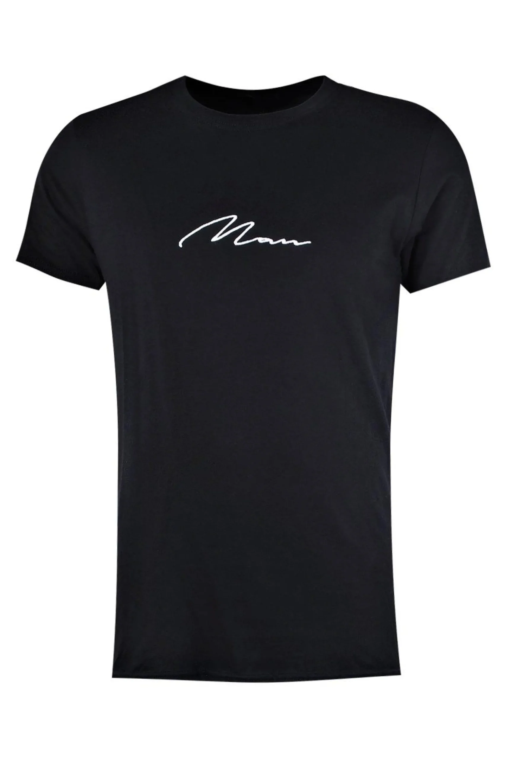 Man Signature Embroidered T-shirt | UK^boohooMAN Sale