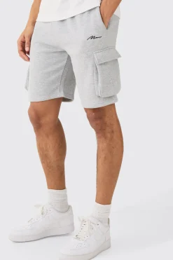 boohooMAN Man Signature Loose Fit Mid Length Cargo Short | UK| Shorts