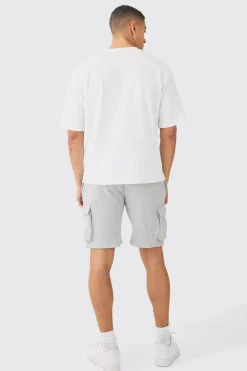 boohooMAN Man Signature Loose Fit Mid Length Cargo Short | UK| Shorts