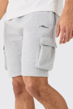 boohooMAN Man Signature Loose Fit Mid Length Cargo Short | UK| Shorts