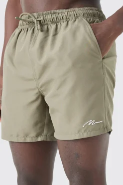 boohooMAN Man Signature Mid Length Swim Short | UK| Shorts