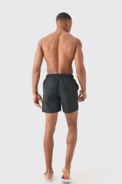 boohooMAN Man Signature Mid Length 2 Pack Swim Short | UK| Shorts