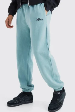 boohooMAN Man Signature Overdyed Regular Joggers | UK| Joggers
