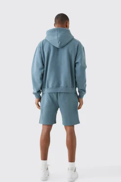 boohooMAN Man Signature Oversized Boxy Loose Short Tracksuit | UK| Tracksuits