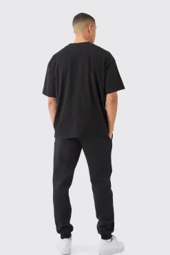 Man Signature Oversized Basic Extended Neck T-shirt | UK^boohooMAN Hot