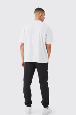 Man Signature Oversized Basic Extended Neck T-shirt | UK^boohooMAN Best