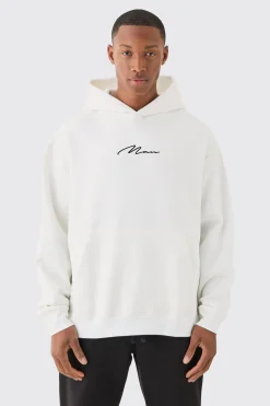 boohooMAN Man Signature Overszied Over The Head Hoodie | UK| Hoodies & Sweatshirts