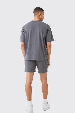 boohooMAN Man Signature T-shirt And Loose Short Set | UK| Sets & Co-Ords|Tracksuits