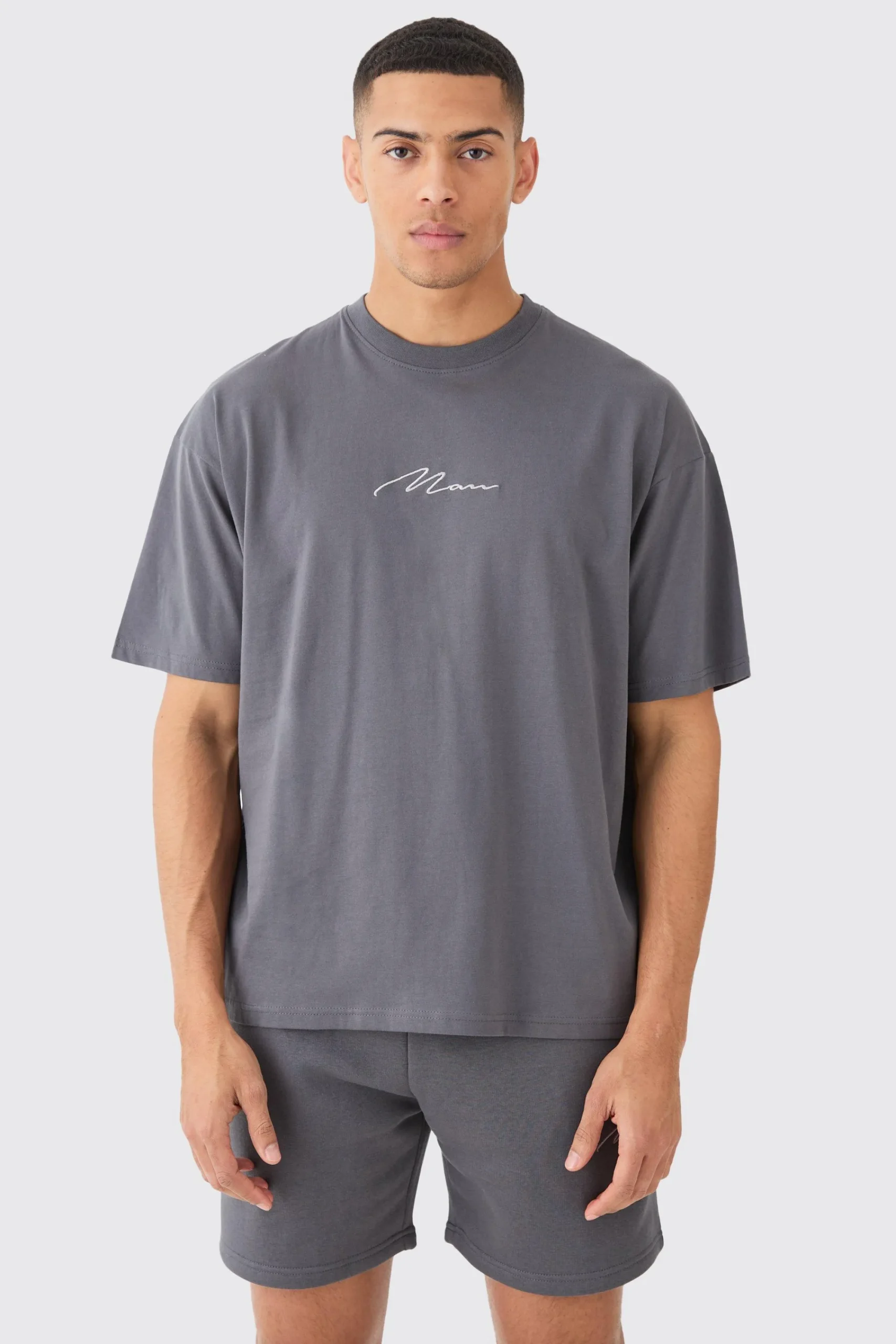 boohooMAN Man Signature T-shirt And Loose Short Set | UK| Sets & Co-Ords|Tracksuits