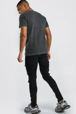 MAN Signature Washed T-Shirt | UK^boohooMAN