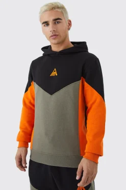 boohooMAN Man Slim Fit Colour Block Hoodie | UK| Hoodies & Sweatshirts