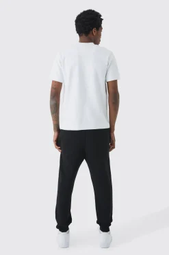 Man Slim Fit Extended Neck Heavy Interlock T-shirt | UK^boohooMAN Sale