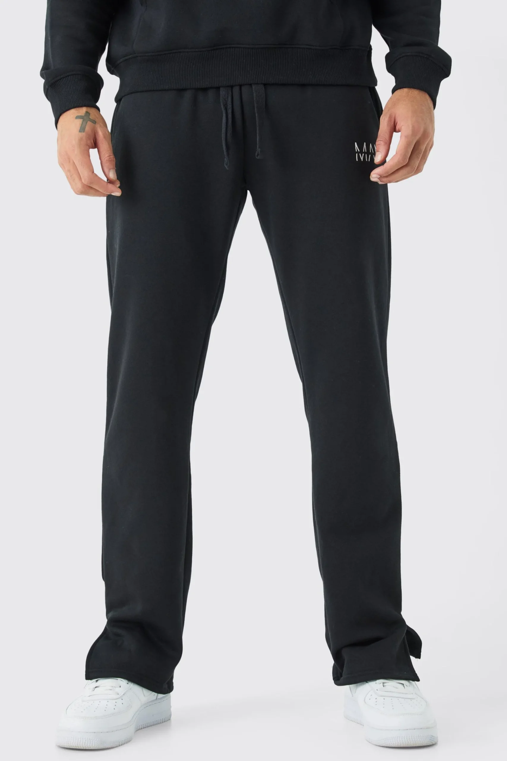 boohooMAN Man Split Hem Jogger | UK| Trousers|Joggers