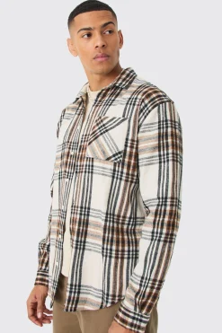 boohooMAN Manifest Back Print Check Shirt | UK| Shirts