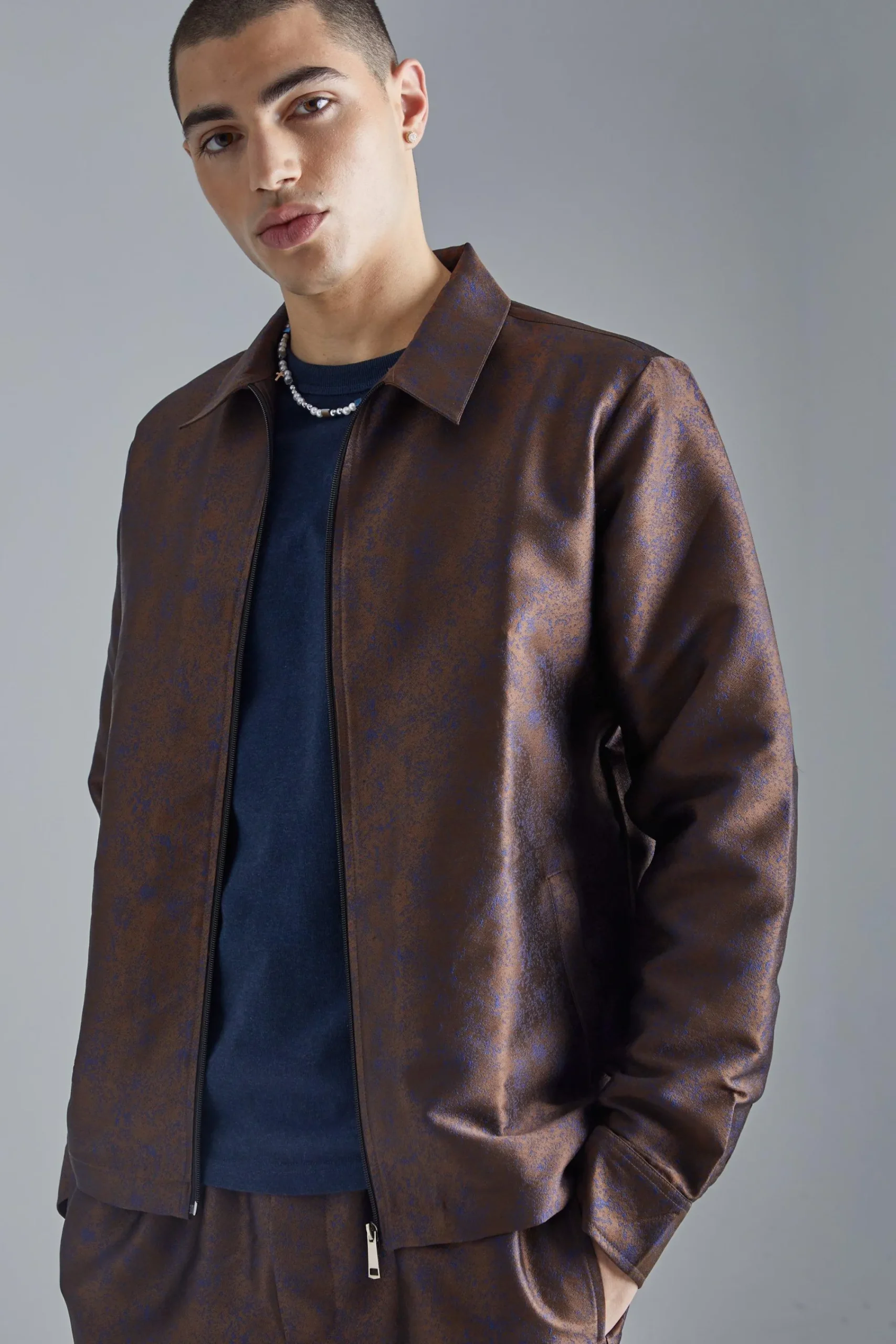 boohooMAN Marl Fabric Interest Smart Set | UK| Sets & Co-Ords