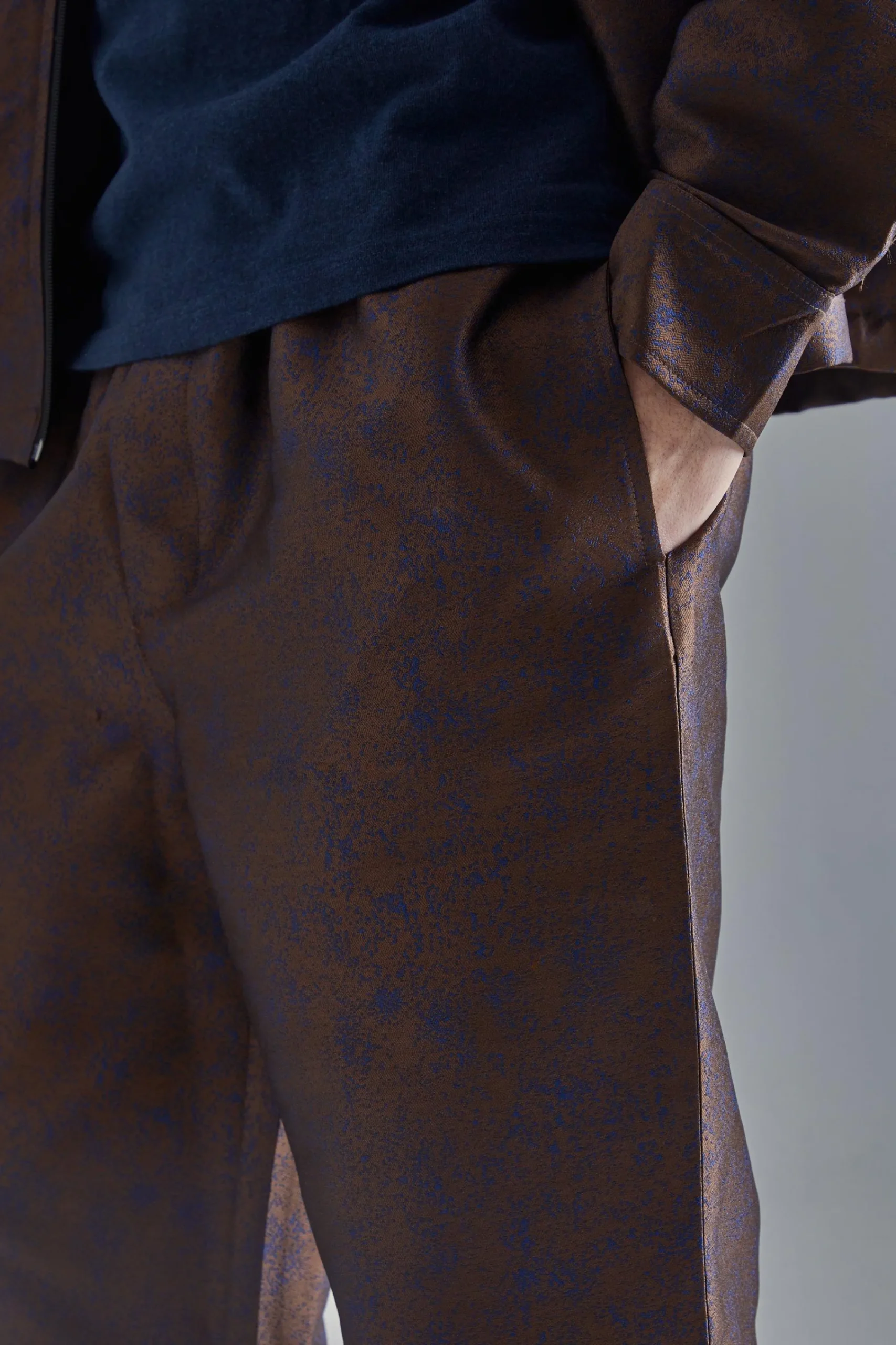 boohooMAN Marl Fabric Interest Straight Trouser | UK| Sets & Co-Ords