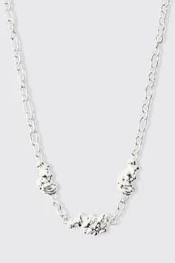 boohooMAN Melted Chain Detial Necklace In | UK| Jewellery & Watches
