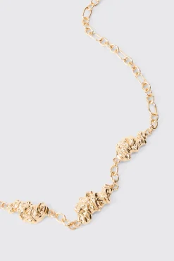 boohooMAN Melted Chain Detial Necklace In | UK| Jewellery & Watches