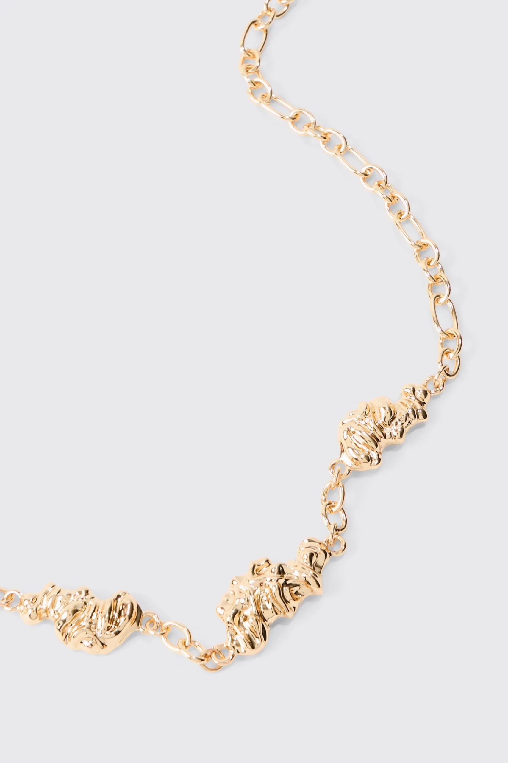 boohooMAN Melted Chain Detial Necklace In | UK| Jewellery & Watches