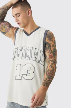 Mesh High Build Print Mesh Vest | UK^boohooMAN Best