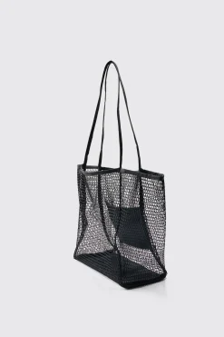 boohooMAN Mesh Shopper Tote | UK| Bags & Wallets