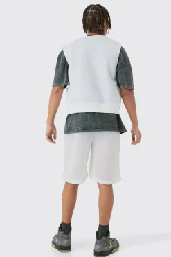 boohooMAN Mesh Vest & Short Set | UK| Sets & Co-Ords