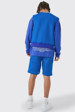 boohooMAN Mesh Vest & Short Set | UK| Sets & Co-Ords