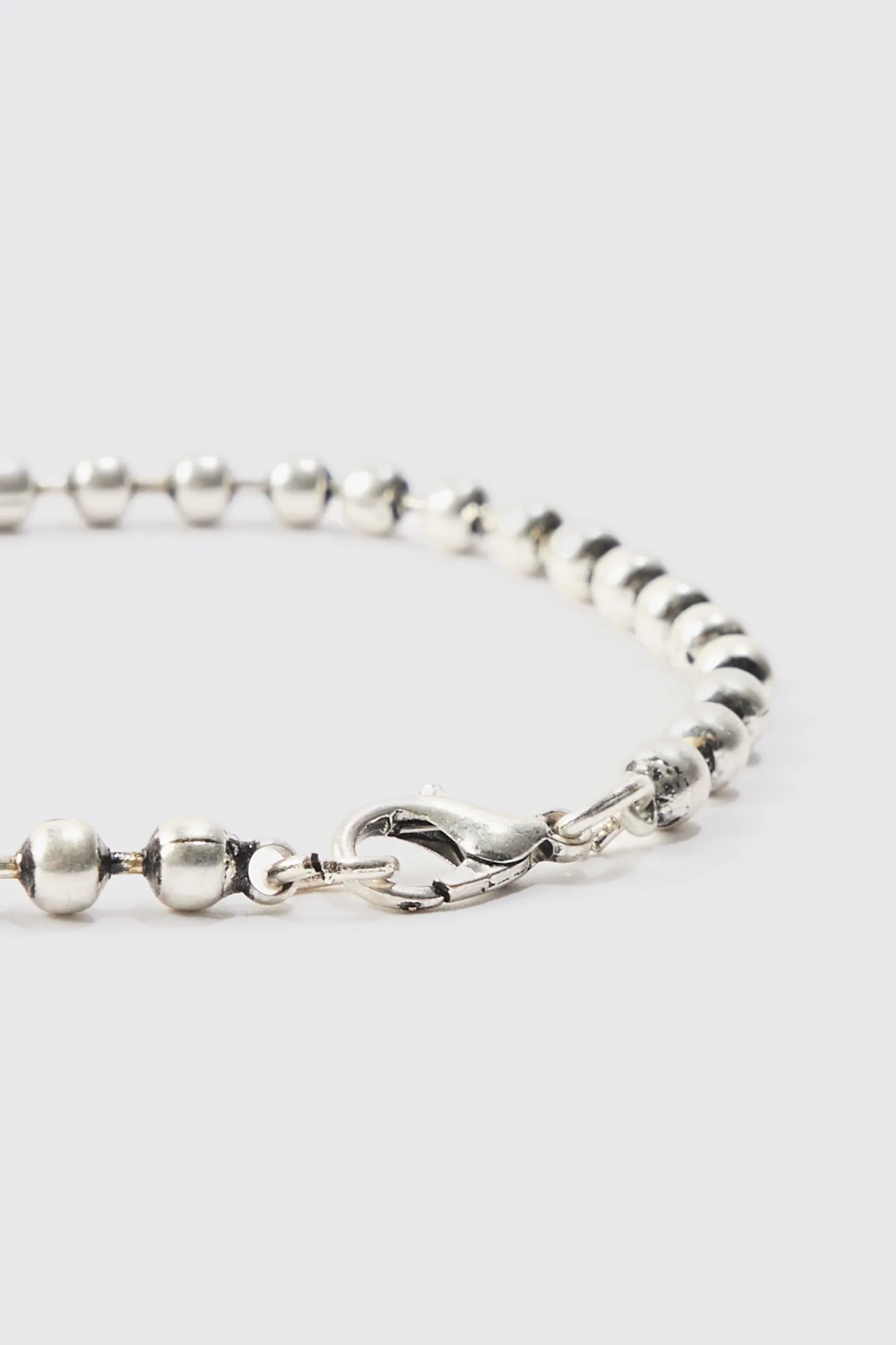 boohooMAN Metal Bead Necklace & Bracelet 2 Pack In | UK| Jewellery & Watches