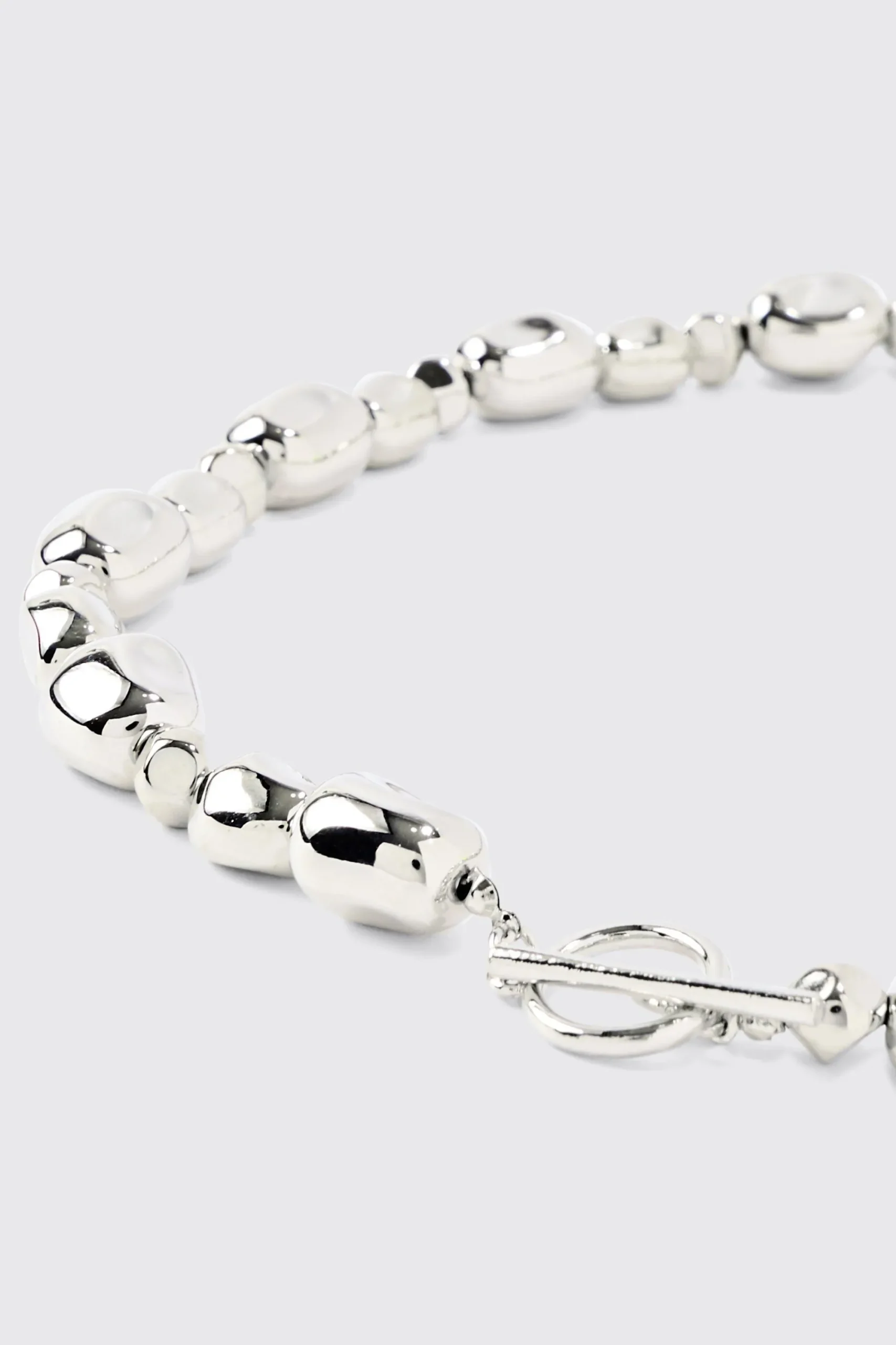 boohooMAN Metallic Pearl Necklace In | UK| Jewellery & Watches