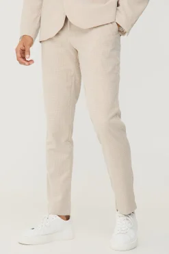 boohooMAN Micro Houndstooth Slim Fit Suit Trousers | UK| Suits & Tailoring|Trousers