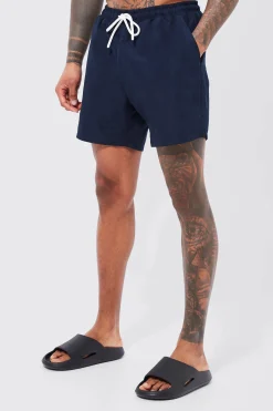 boohooMAN Mid Length Plain Swim Shorts | UK| Shorts