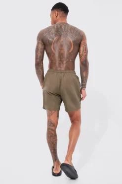 boohooMAN Mid Length Plain Swim Shorts | UK| Shorts